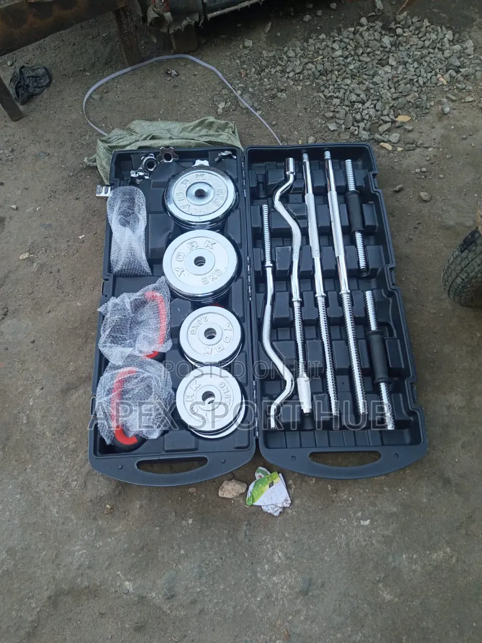 55kg Chrome Dumbell Case