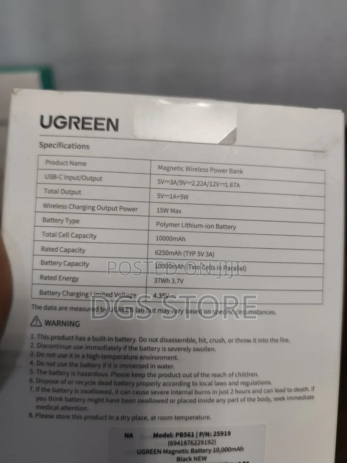 Ugreen 10,000mah Magnetic Wireless Power Bank