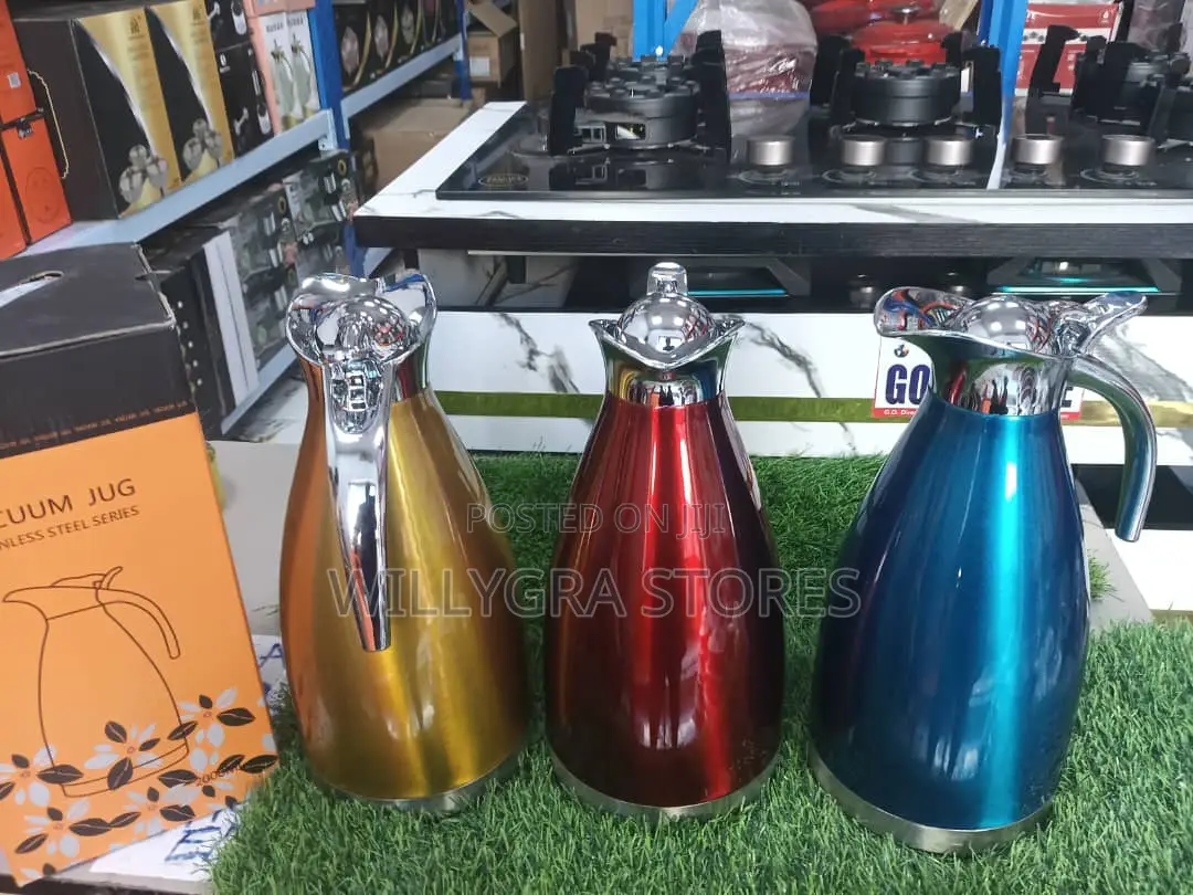 1L Vacuum Flask Thermal Jug – Hot Cold Insulated Tea Flask