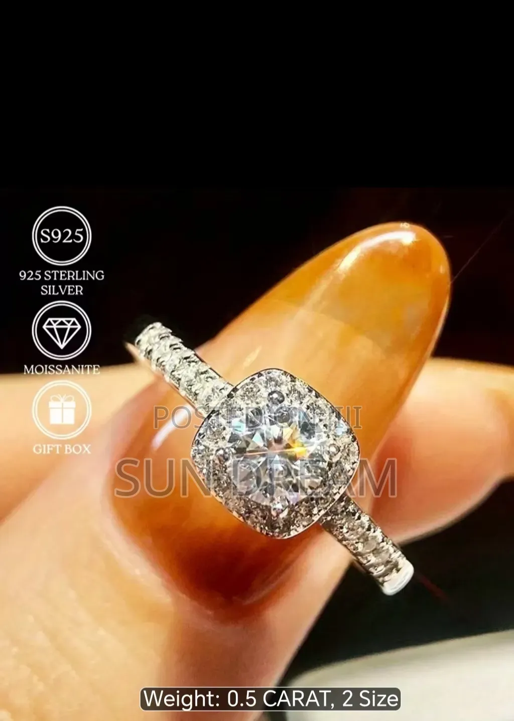 Sliver Woman Ring Ladies Engagement Rings