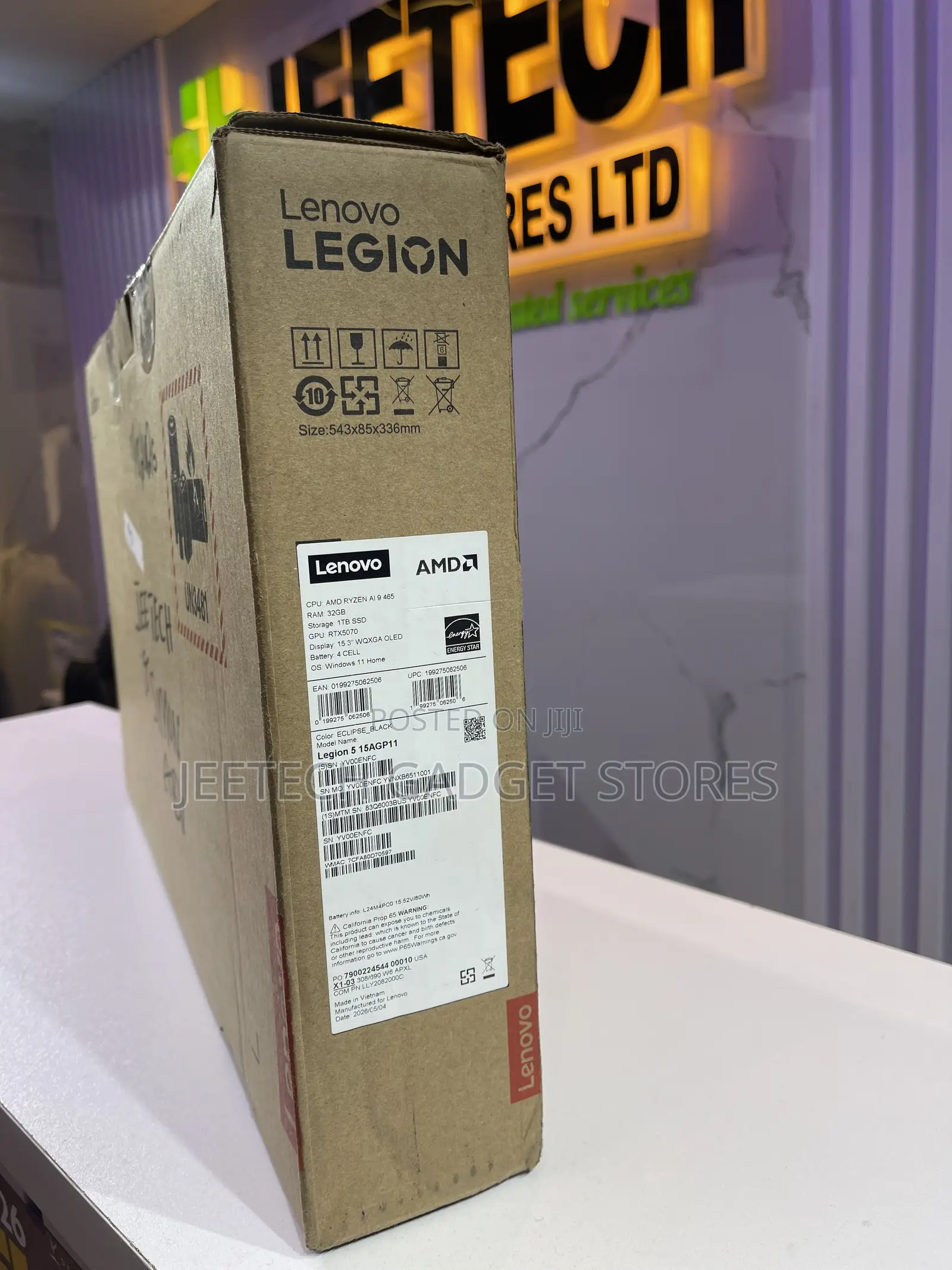 New Laptop Lenovo Legion 5 32GB AMD Ryzen 9 SSD 1T