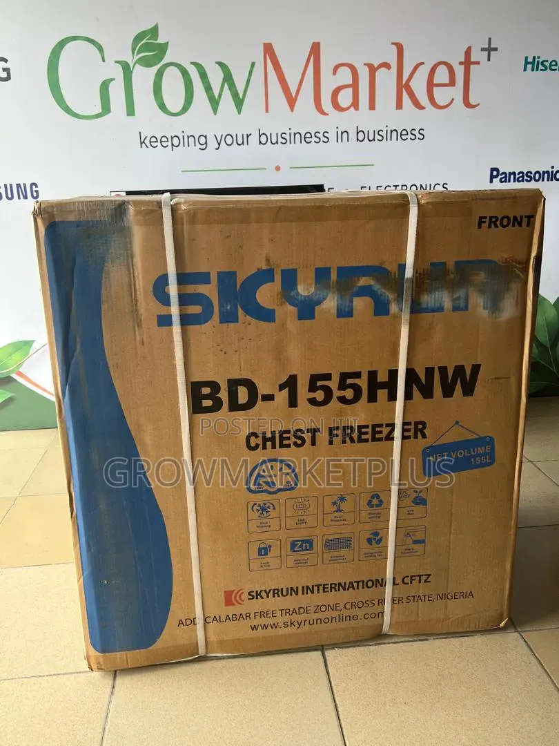SKYRUN 155L Chest Freezer – BD-155HNW | Grey