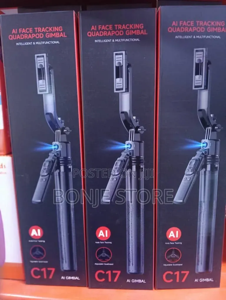 C17 Tripod Mobile Phone Stand AI Tracking 360° Auto Rotate Shoot
