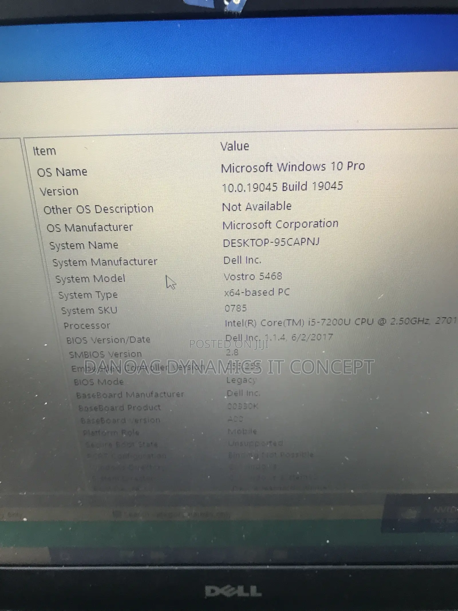 Laptop Dell Vostro 5468 8GB Intel Core i5 SSD 256GB