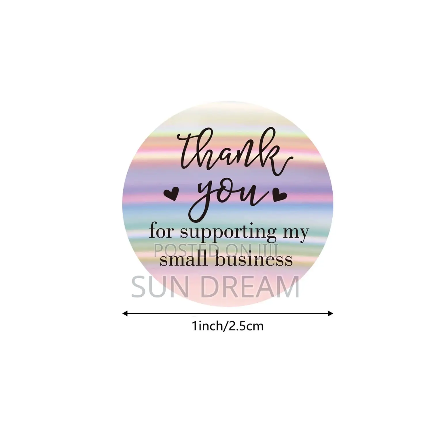 Thank You Stickers 500 Pieces Thank You for Supporting Small Business