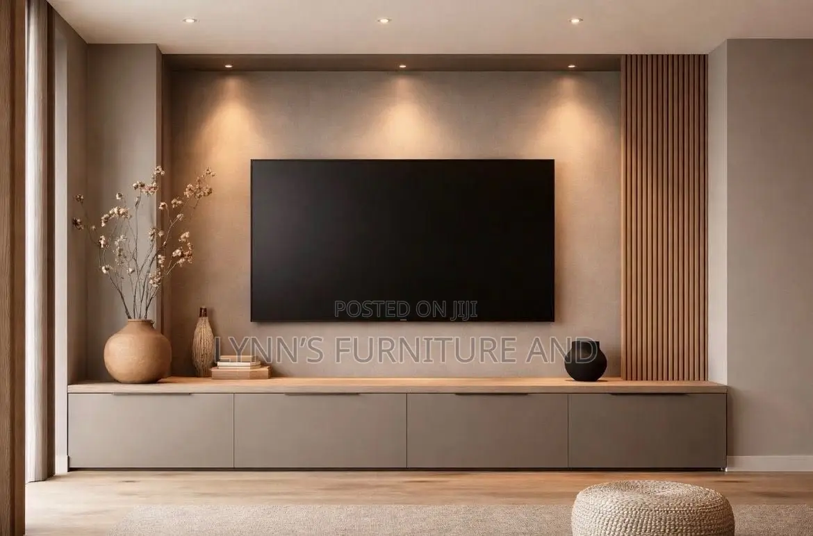 Well Designed TV Console Unit With Good Finishing for You Home Beauty