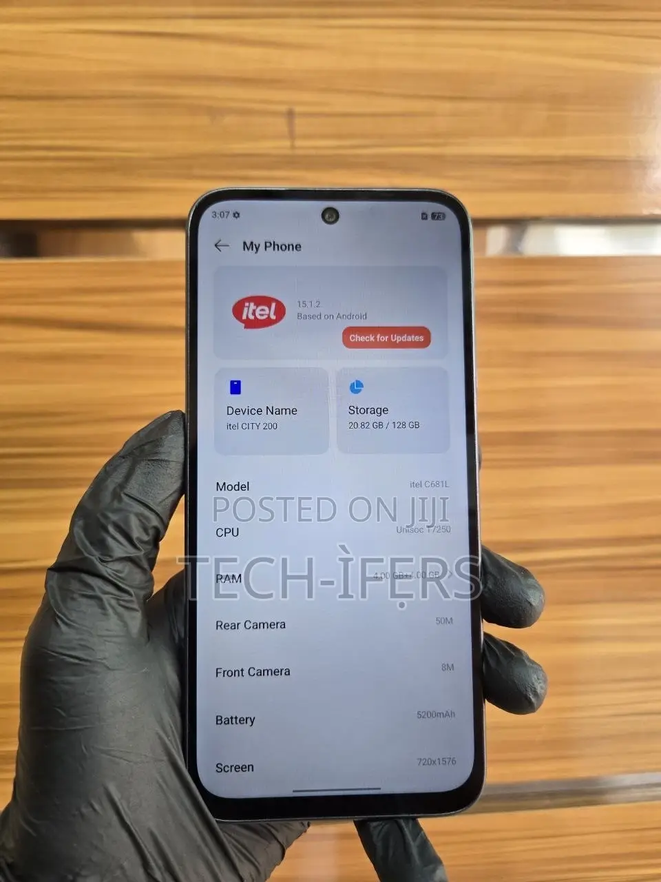 Itel City 200 128 GB Black