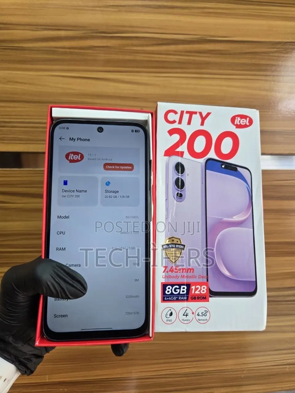 Itel City 200 128 GB Black