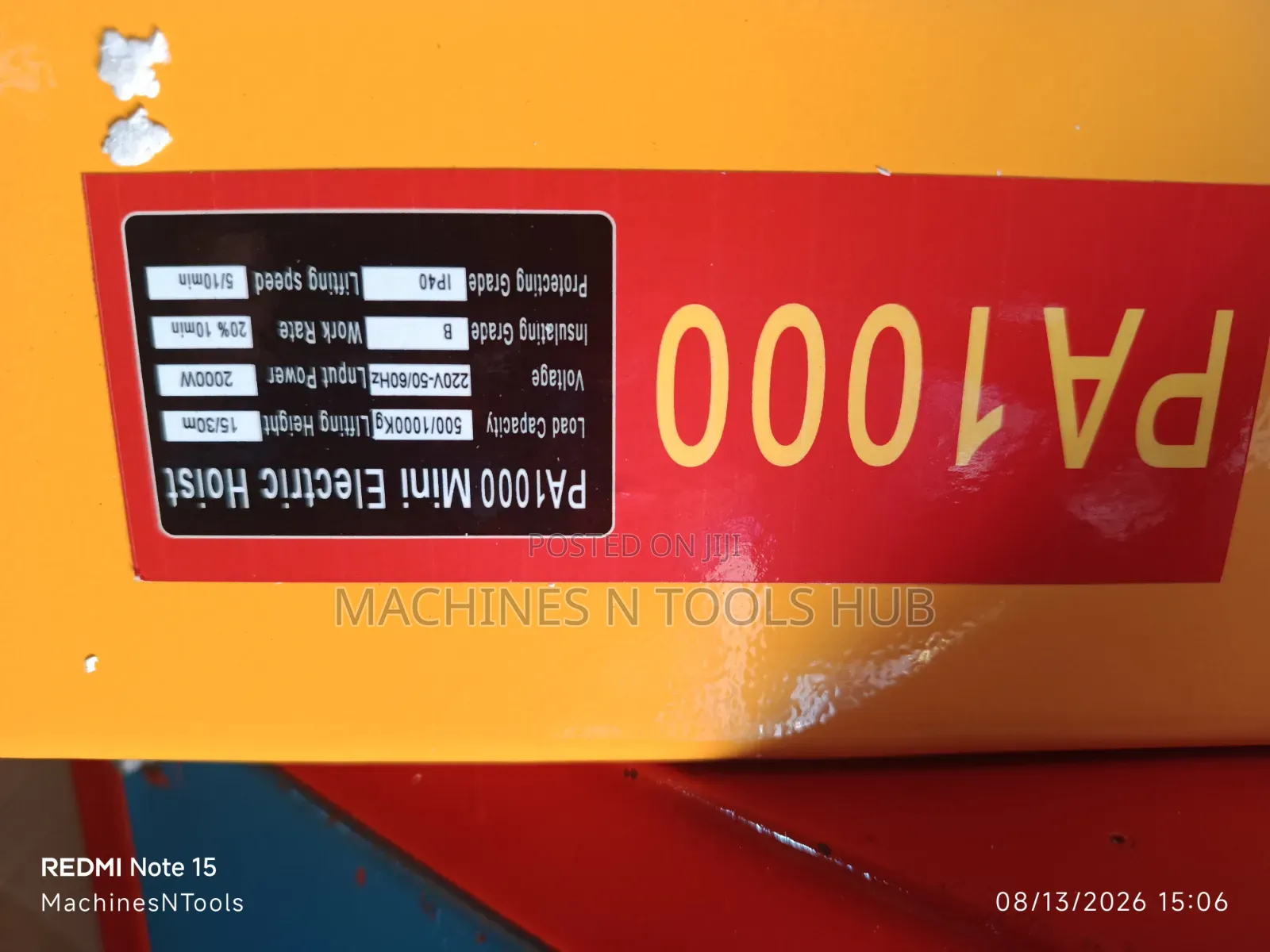 PA1000 Electric Rope Hoist