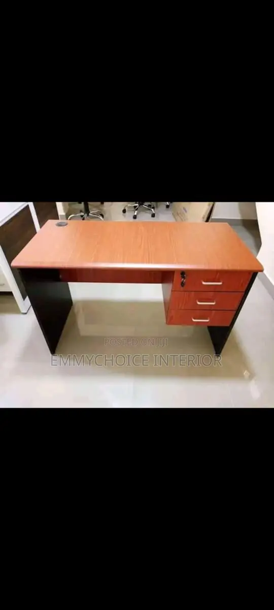Office Study Table With Pedestal Drawer