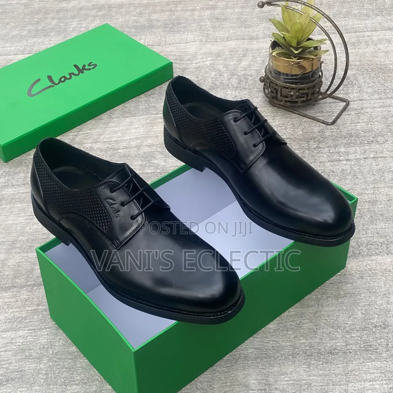 Clarks Black Leather Dress Shoes (Loafers)