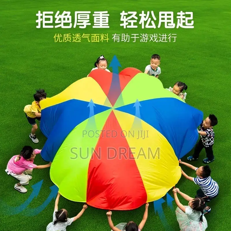 Rainbow Umbrella Playing Games Clothes School Activities Toy Fun Game