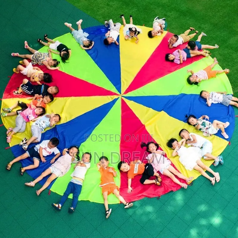 Rainbow Umbrella Playing Games Clothes School Activities Toy Fun Game