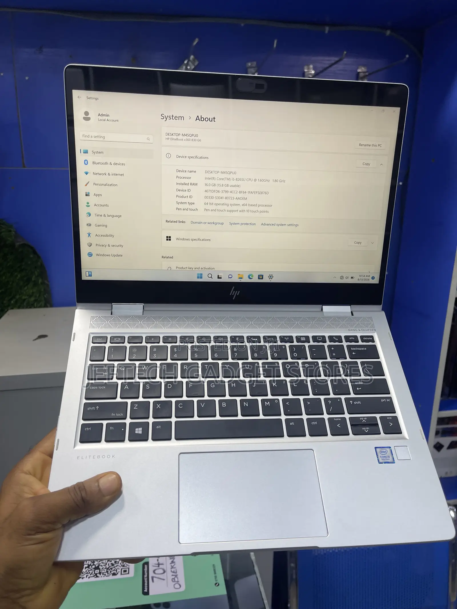 Laptop HP EliteBook x360 830 G6 16GB Intel Core i5 SSD 512GB