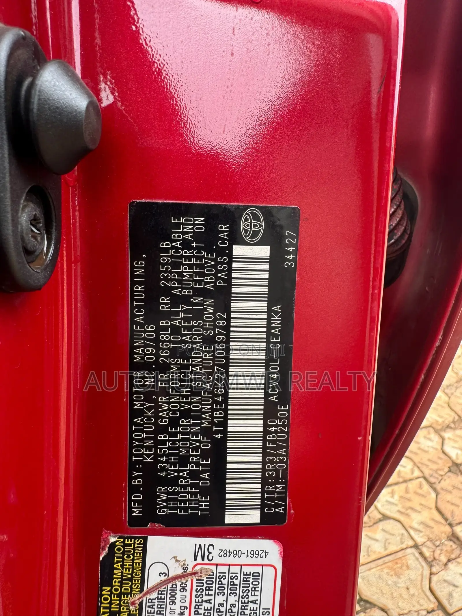 Toyota Camry 2009 Red