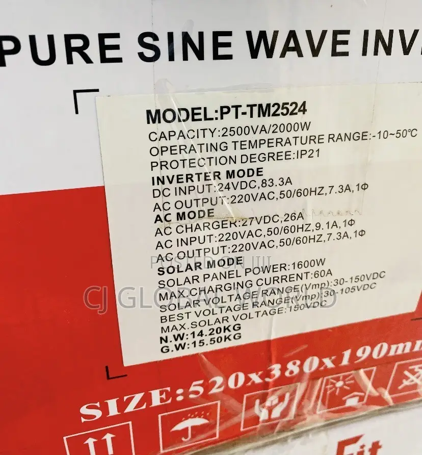 2.5kva/24v Pure Sine Wave Inverter
