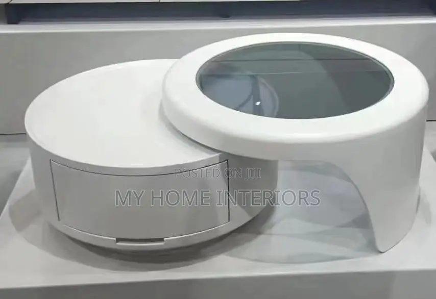 White 2in1 Center Table