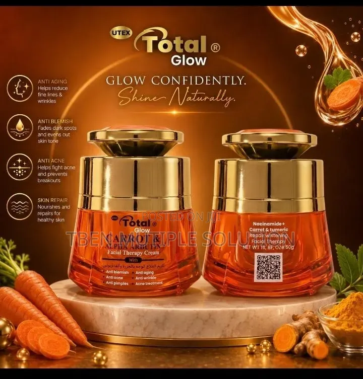 Total Glow Carrot Alpha Arbutin Facial Therapy Cream