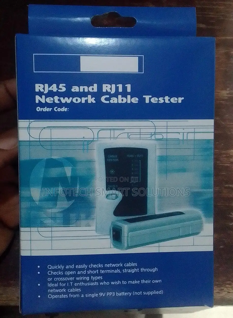RJ45 RJ11 Network Cable Tester LAN Ethernet Telephone Cable Tester