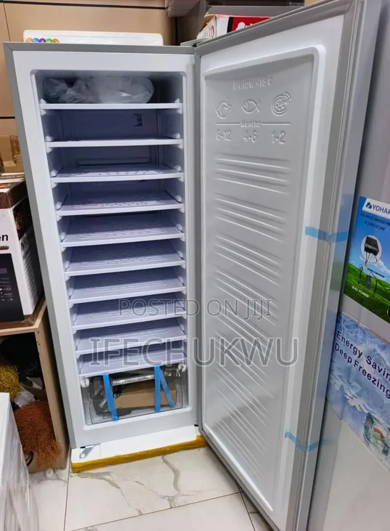 YOHAKO Premium Luxury Solar AC, DC, Inverter ICE Block Upright Freezer