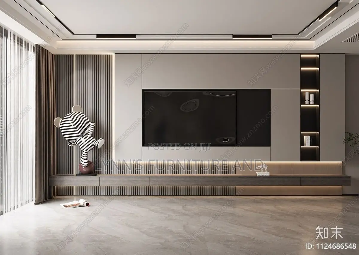 Well Designed TV Console Unit With Very Good Finishing