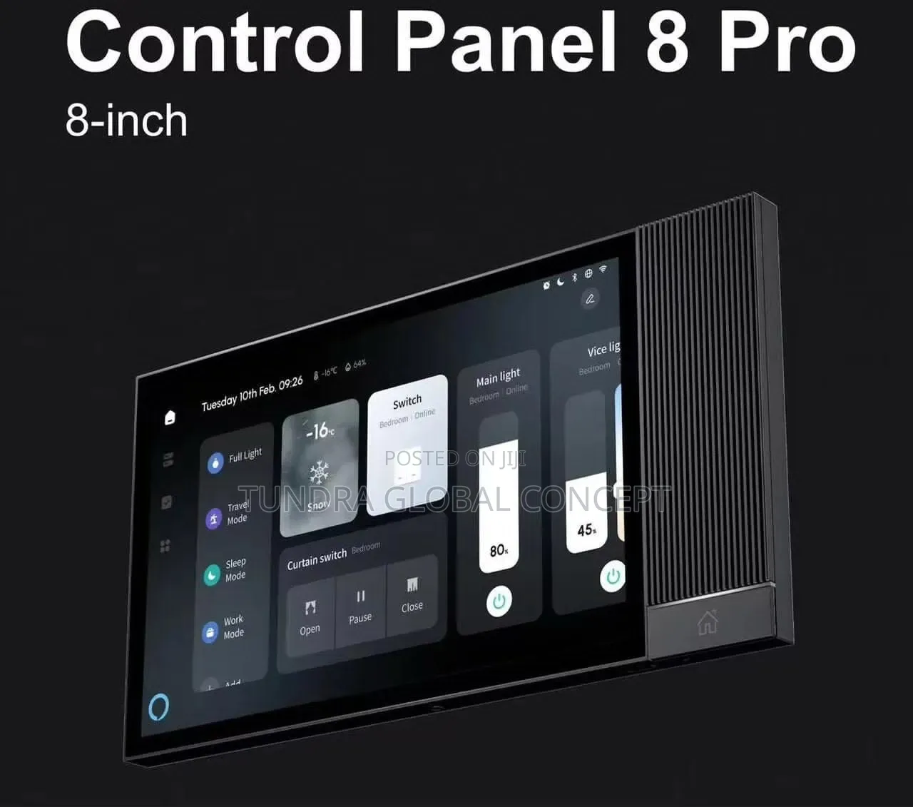 TUNDRA 8inches Smart Home Control Panel With Alexa Voice Control 8pro