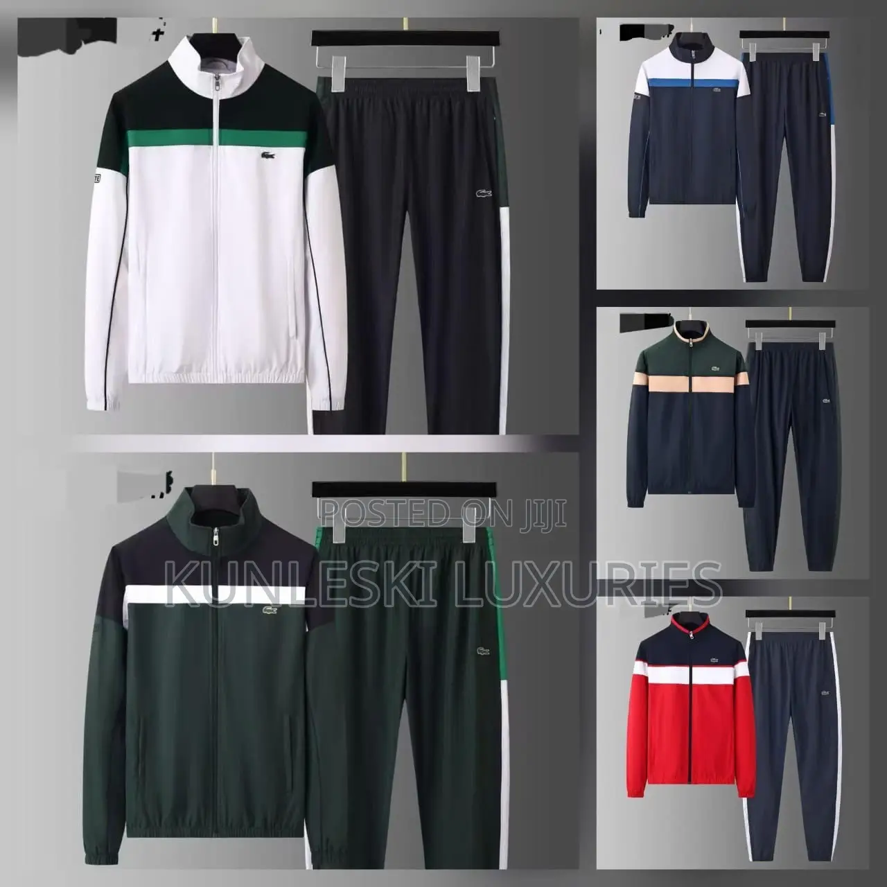 Original Lacoste Polyester Cotton Track Suit