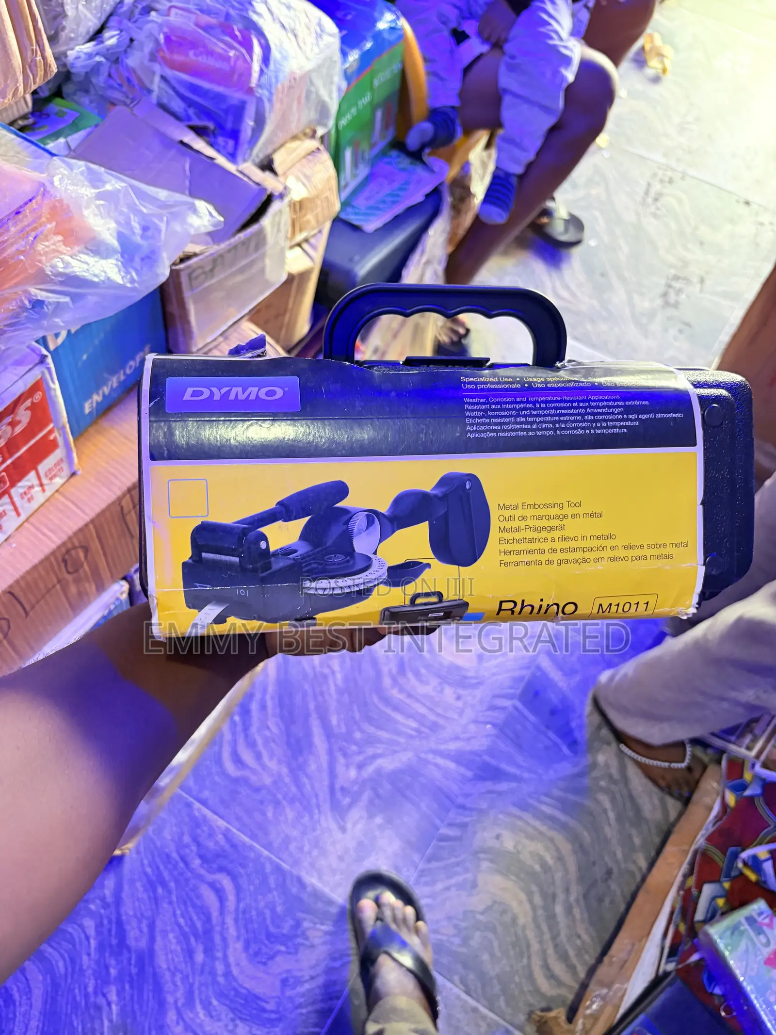 DYMO Rhino M1011 Industrial Metal Tape Embosser Kit.