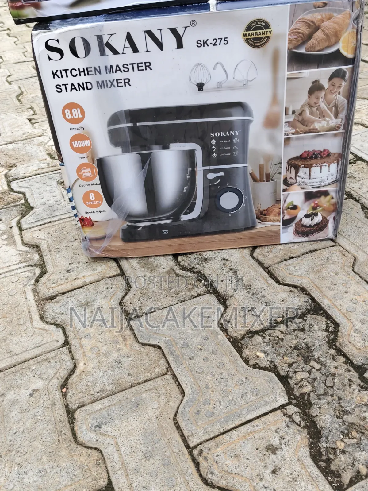 Brand New Sokany 8 Litres Mixer
