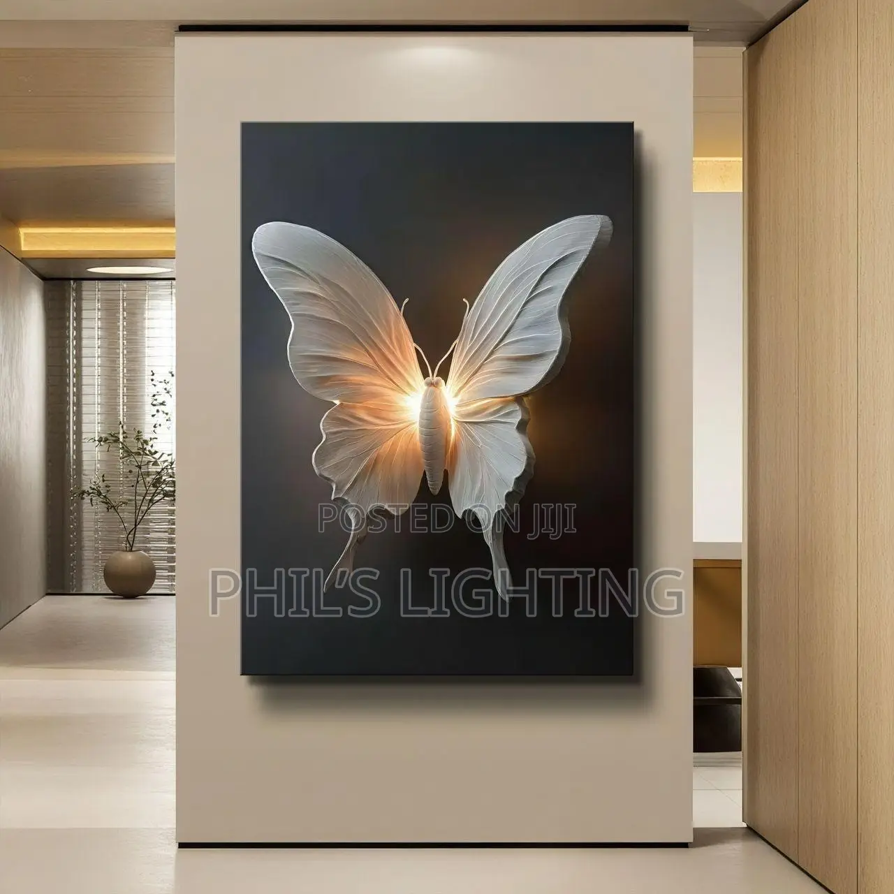 Three-Dimensional LED-lit Sandstone Decorative Painting