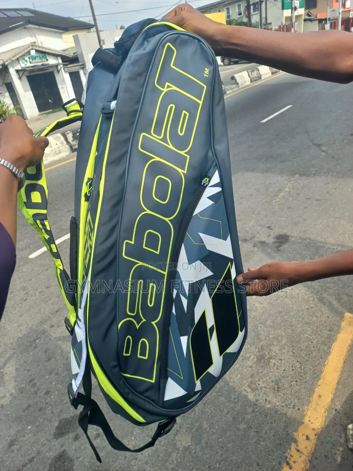 3 Zipper Lemon Green Tennis Bag