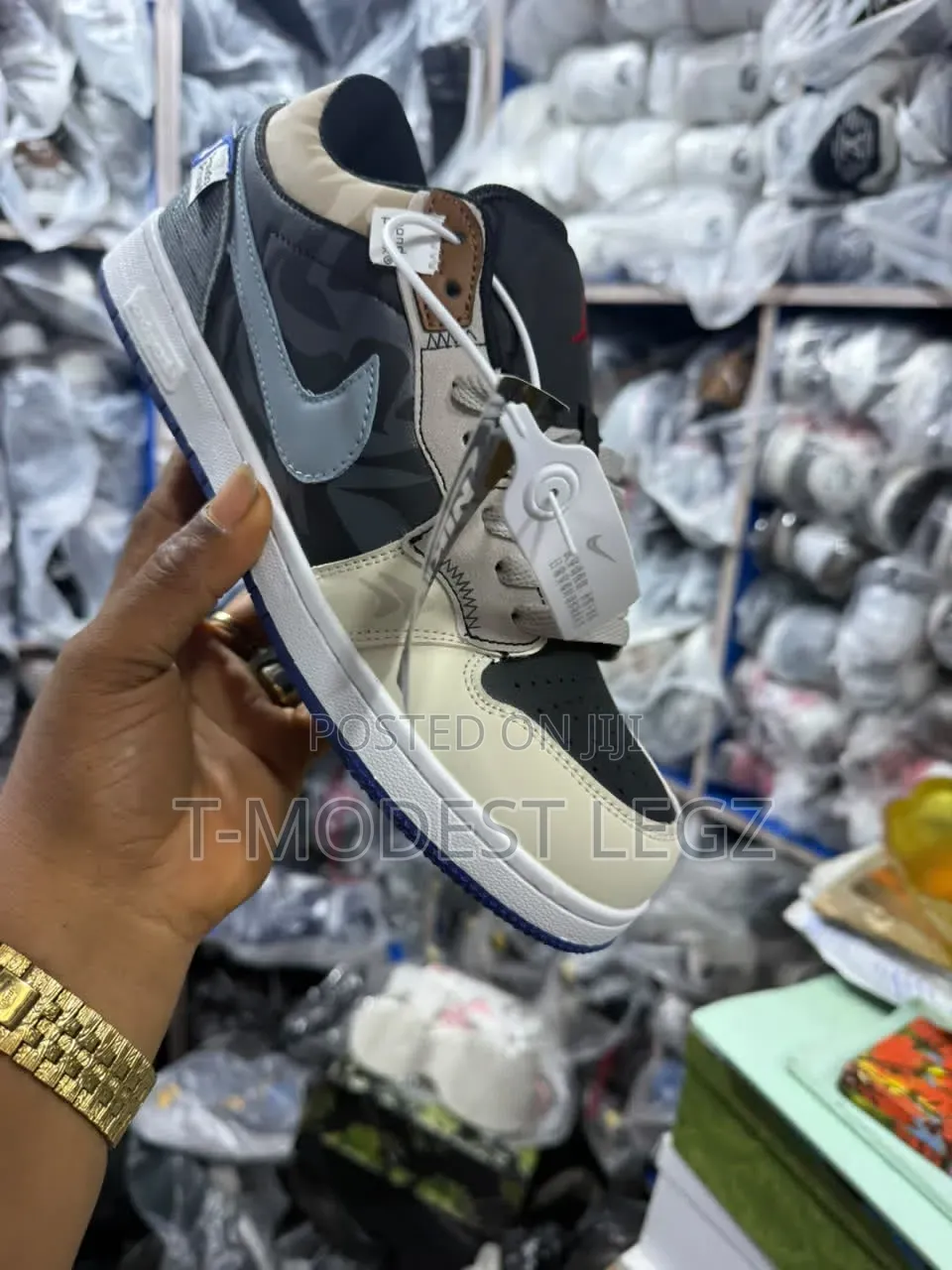 Nike Air Jordan 1 Low Multi-Color Camo Earth Tone Sneakers