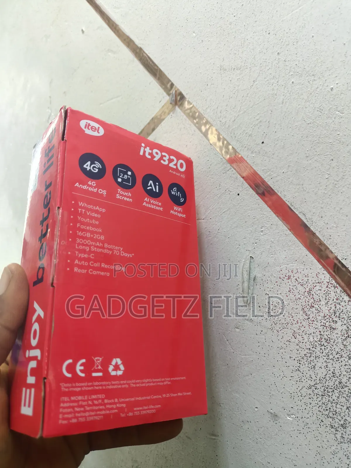 New Itel it9320 16 GB Black