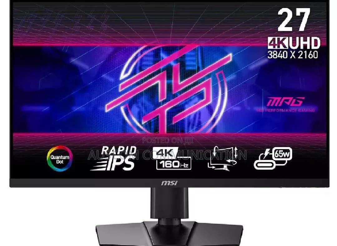Msi 27 UHD3840X2160 160Hz Refresh Rate 16:9 Ratio 145% sRGB USB-C Port