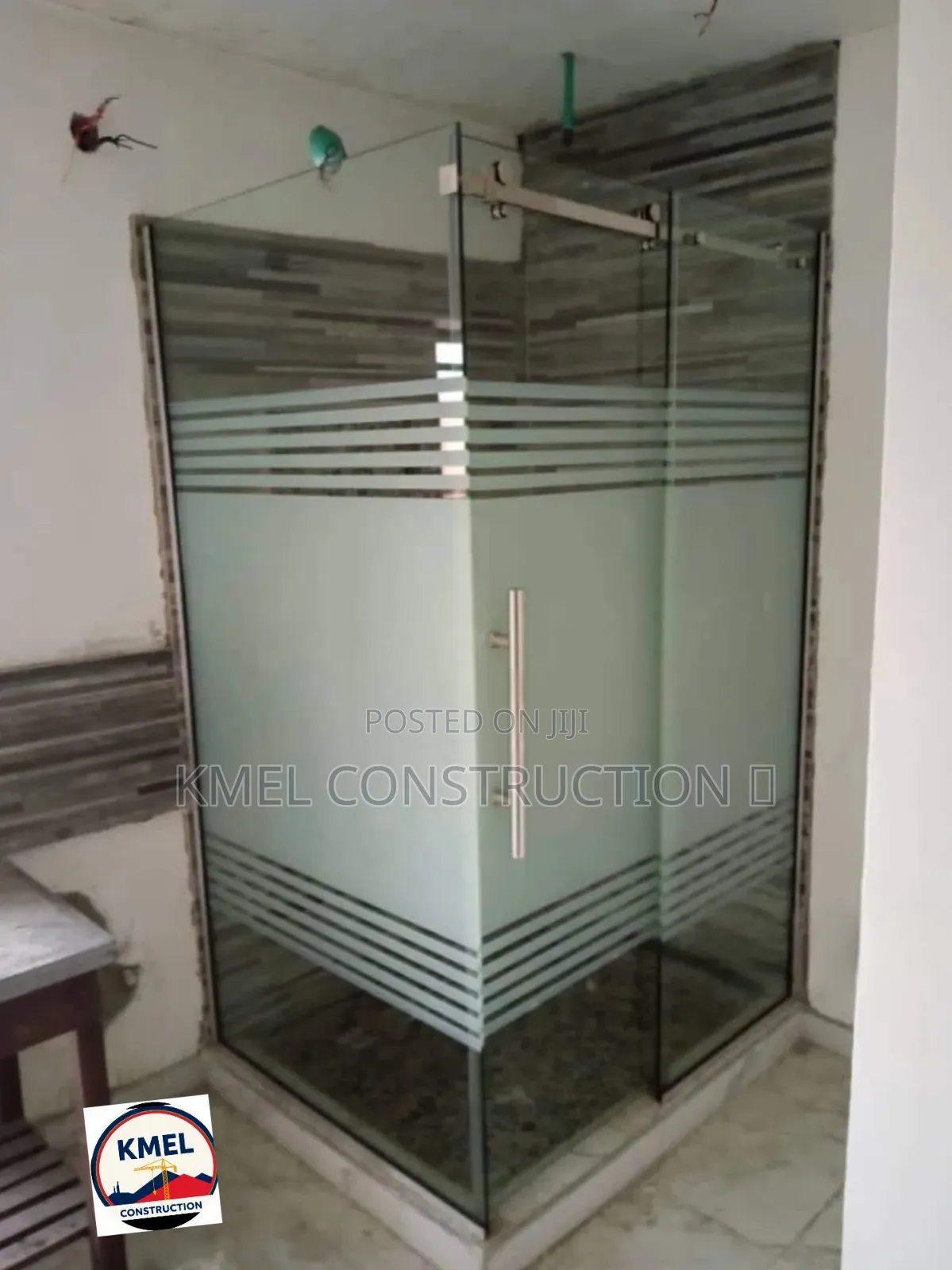 Custom Shower Glass Enclosure.