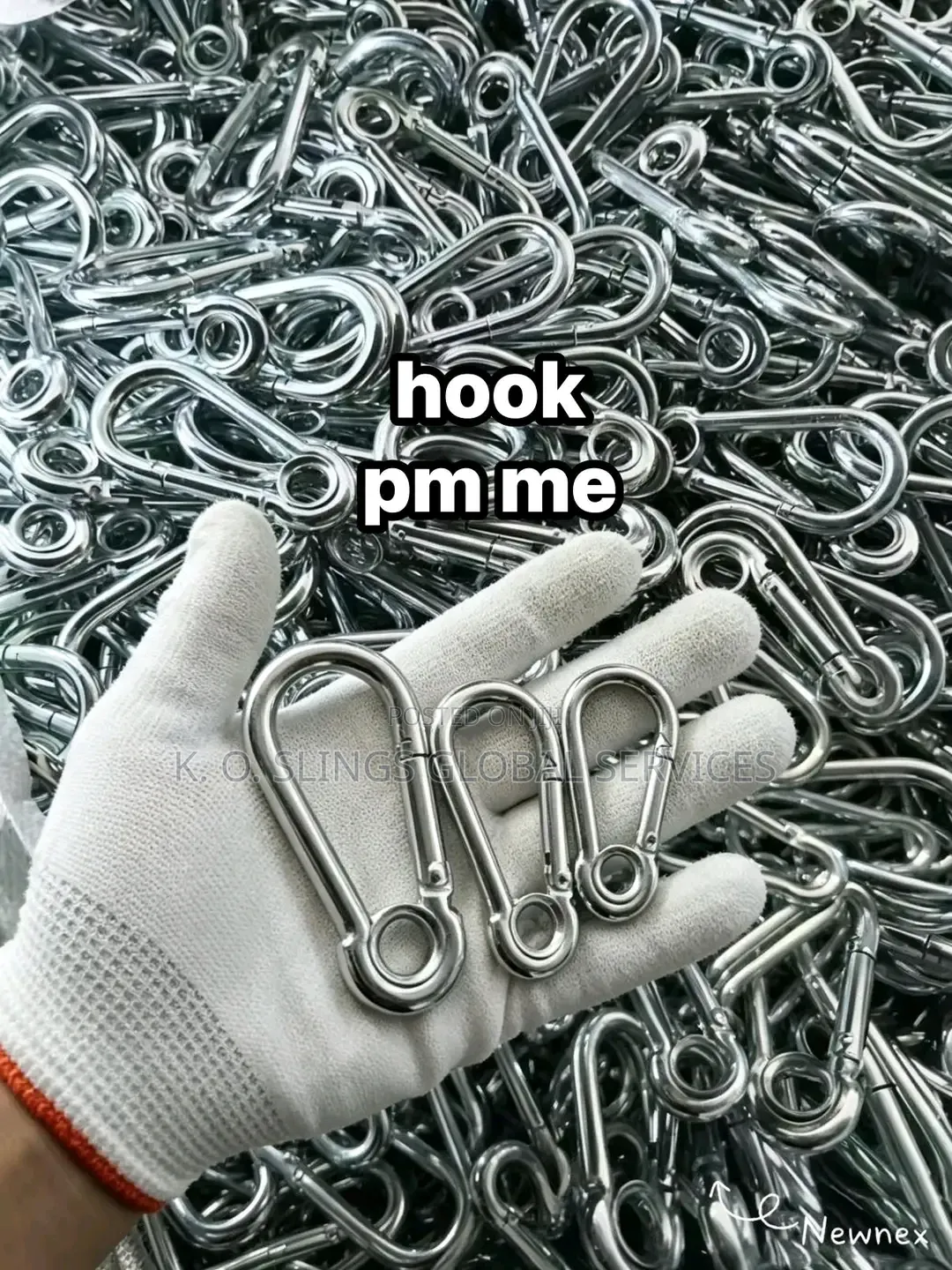 10mm Stainless Steel Carabiner Hooks
