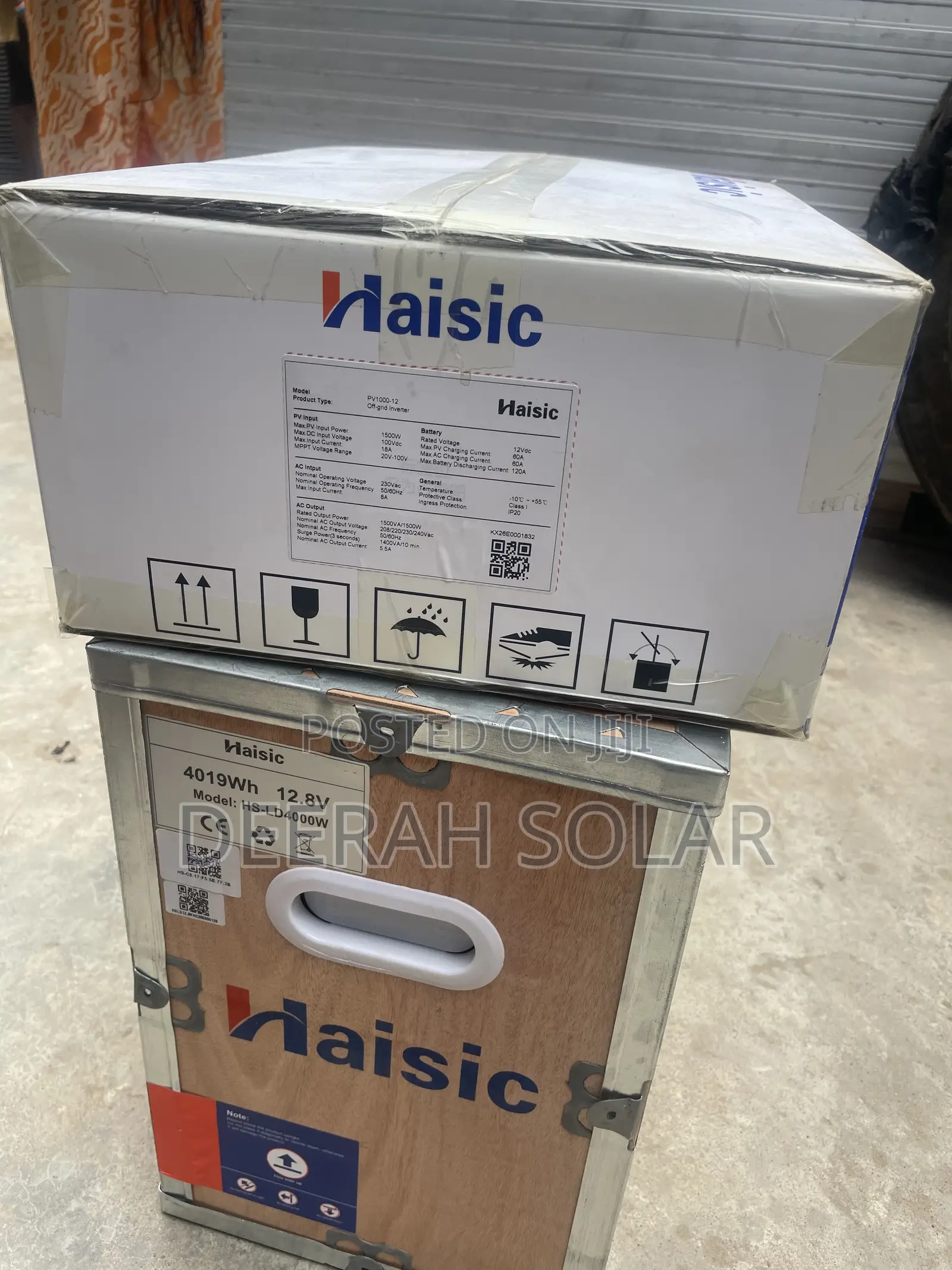 Haisic 4kwh Lithium Battery Paired With 1.5kva Hybrid Inverter