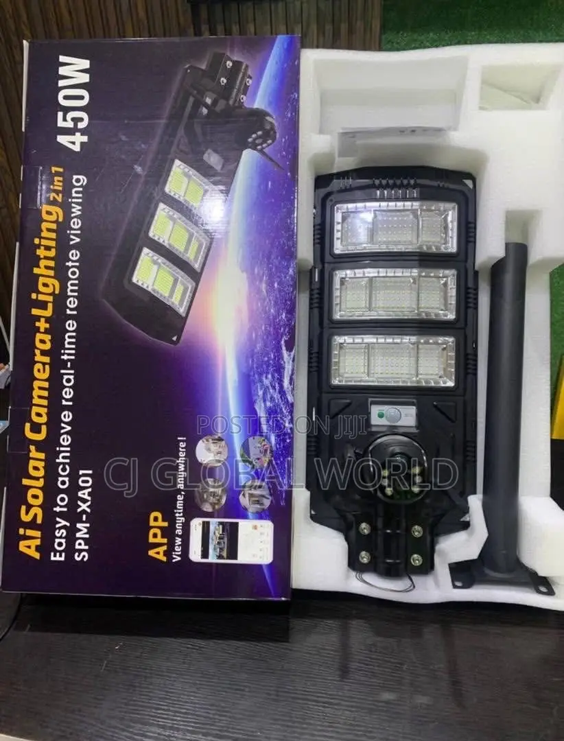 450W Ai Solar Camera+lighting 2in1
