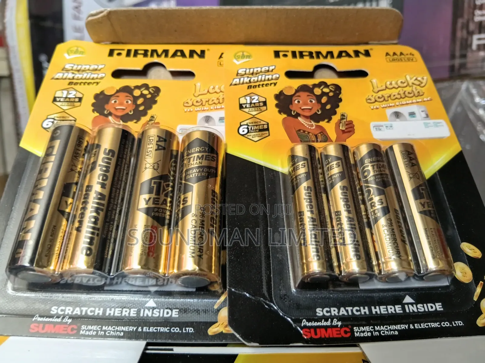 Firman AA+ AAA Super Alkaline Batteries Heavy Duty Battery LR6 1.5V