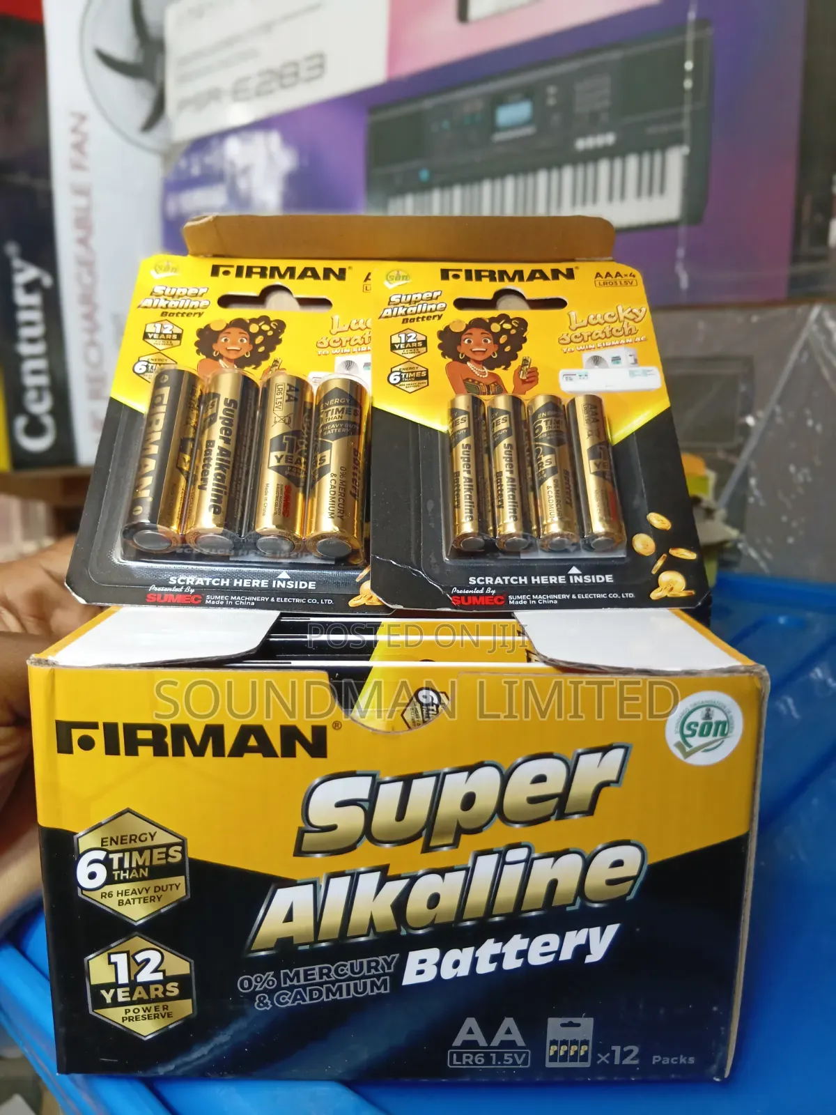 Firman AA+ AAA Super Alkaline Batteries Heavy Duty Battery LR6 1.5V