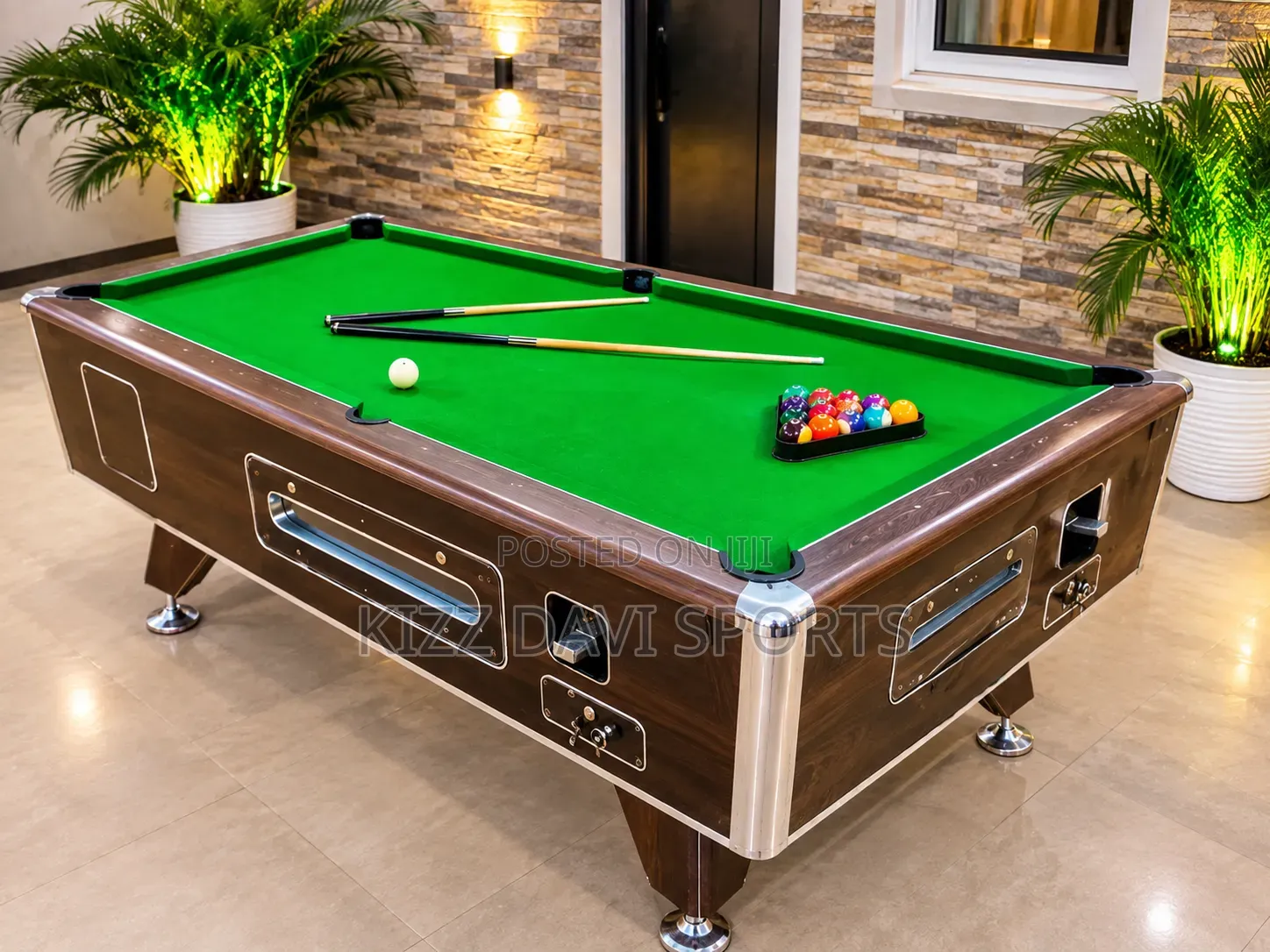 7ft Billiards Marble Coin Snooker Board