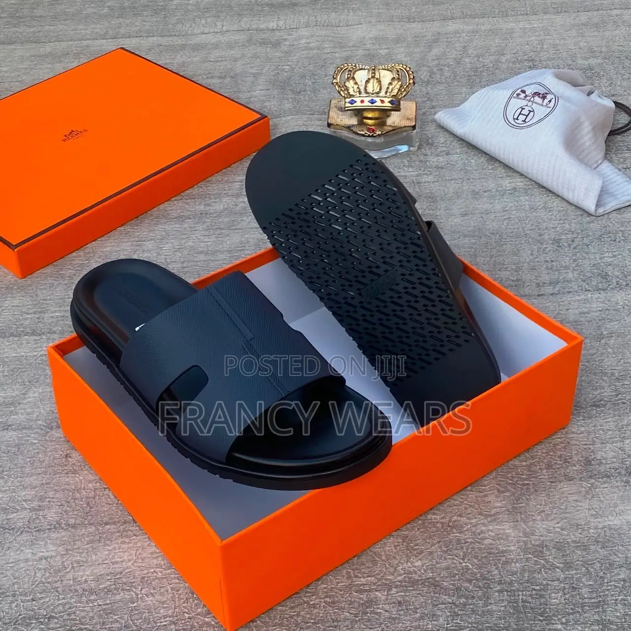 Men’s Quality Hermes Slippers