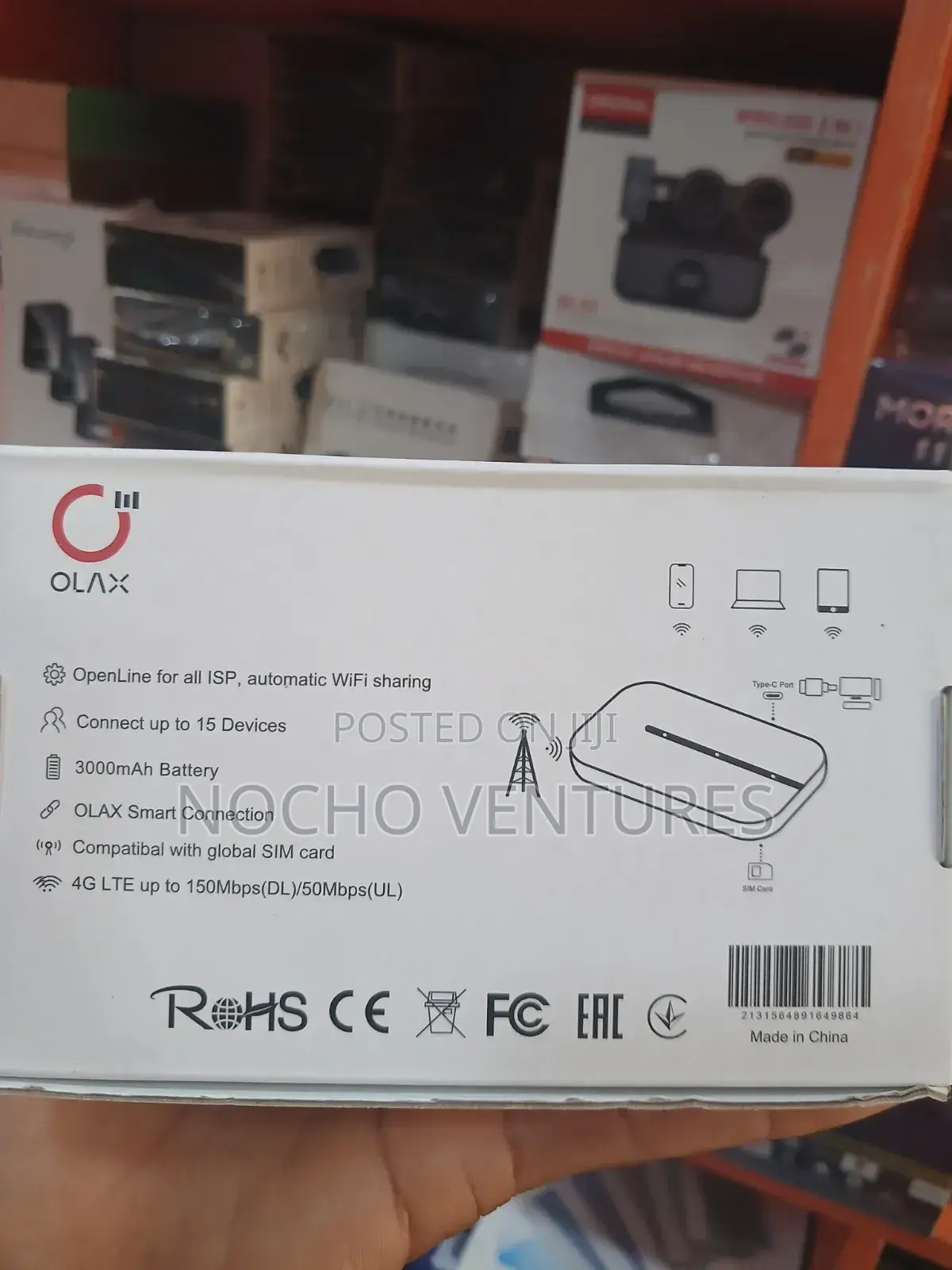 Olax 4G Mobile Mifi MT10