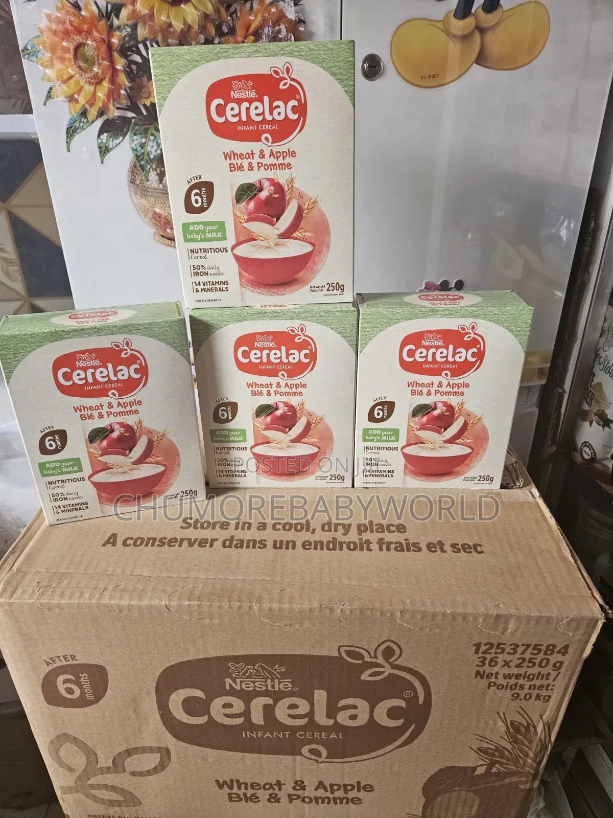 Nestle Wheat Apple Cerelac Bag in Box