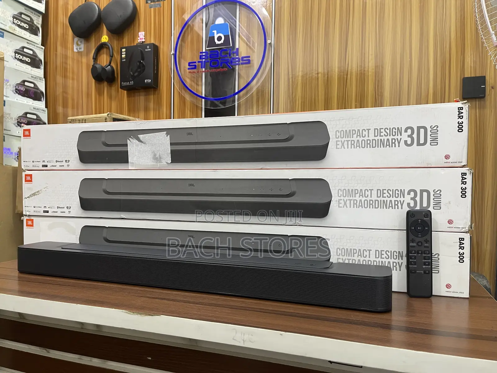 Open Box JBL Bar 300 All-in-One Soundbar With Dolby Atmos Sound
