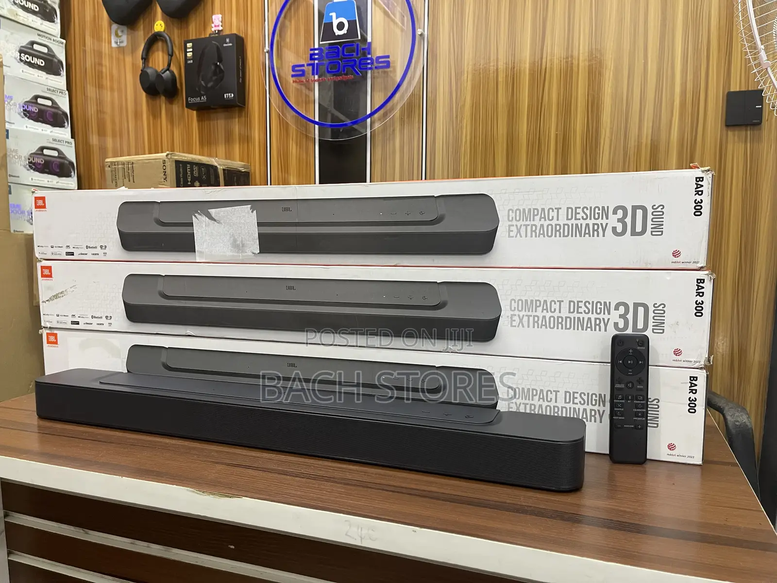 Open Box JBL Bar 300 All-in-One Soundbar With Dolby Atmos Sound