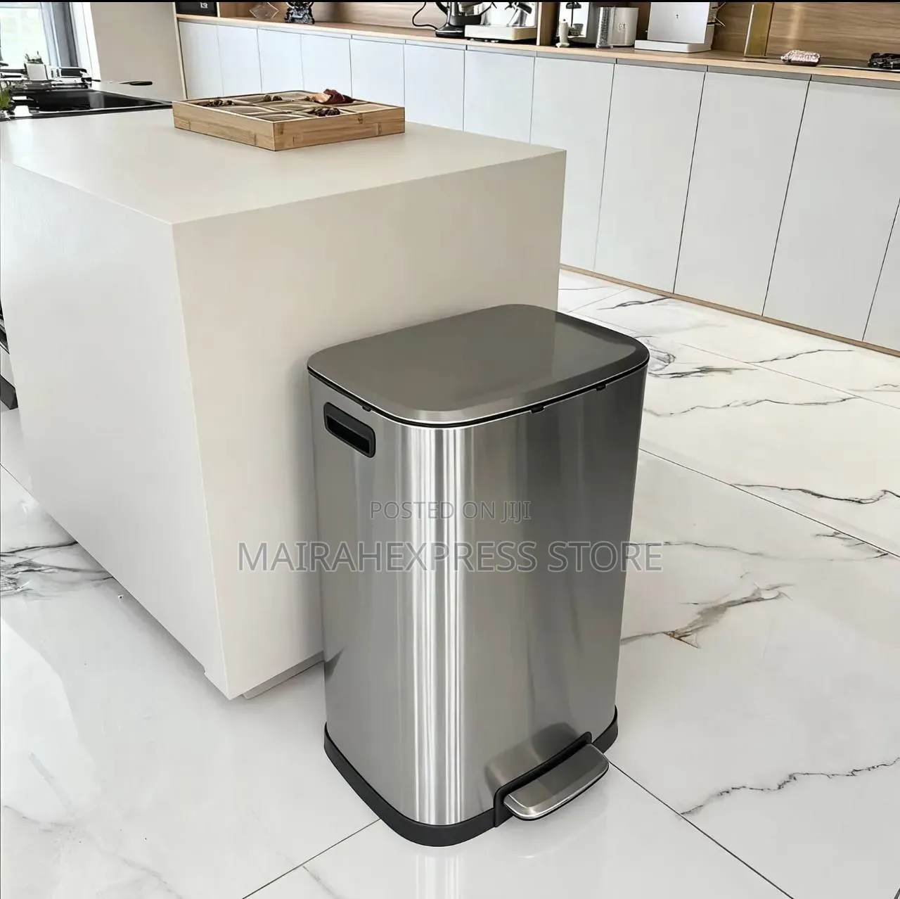 60L Stainless Steel Pedal Dust Bin T2mm7