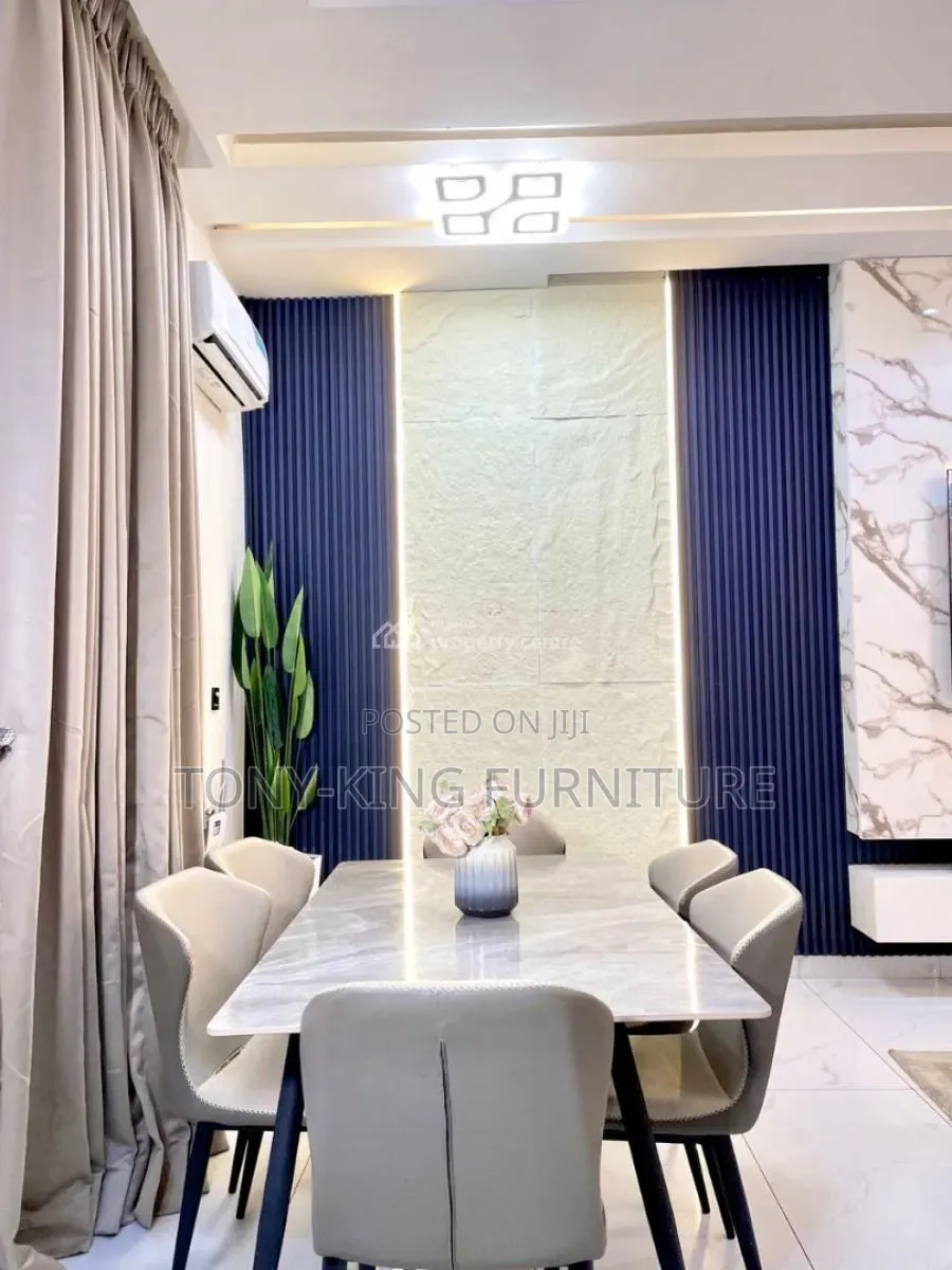 Imported Luxury Marble Top Dining Table Set by 6-Seater.