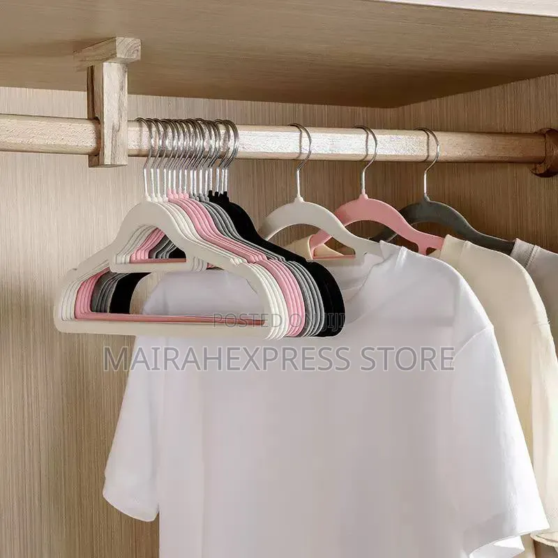 10pcs Velvet Clothes Hanger T2mm7