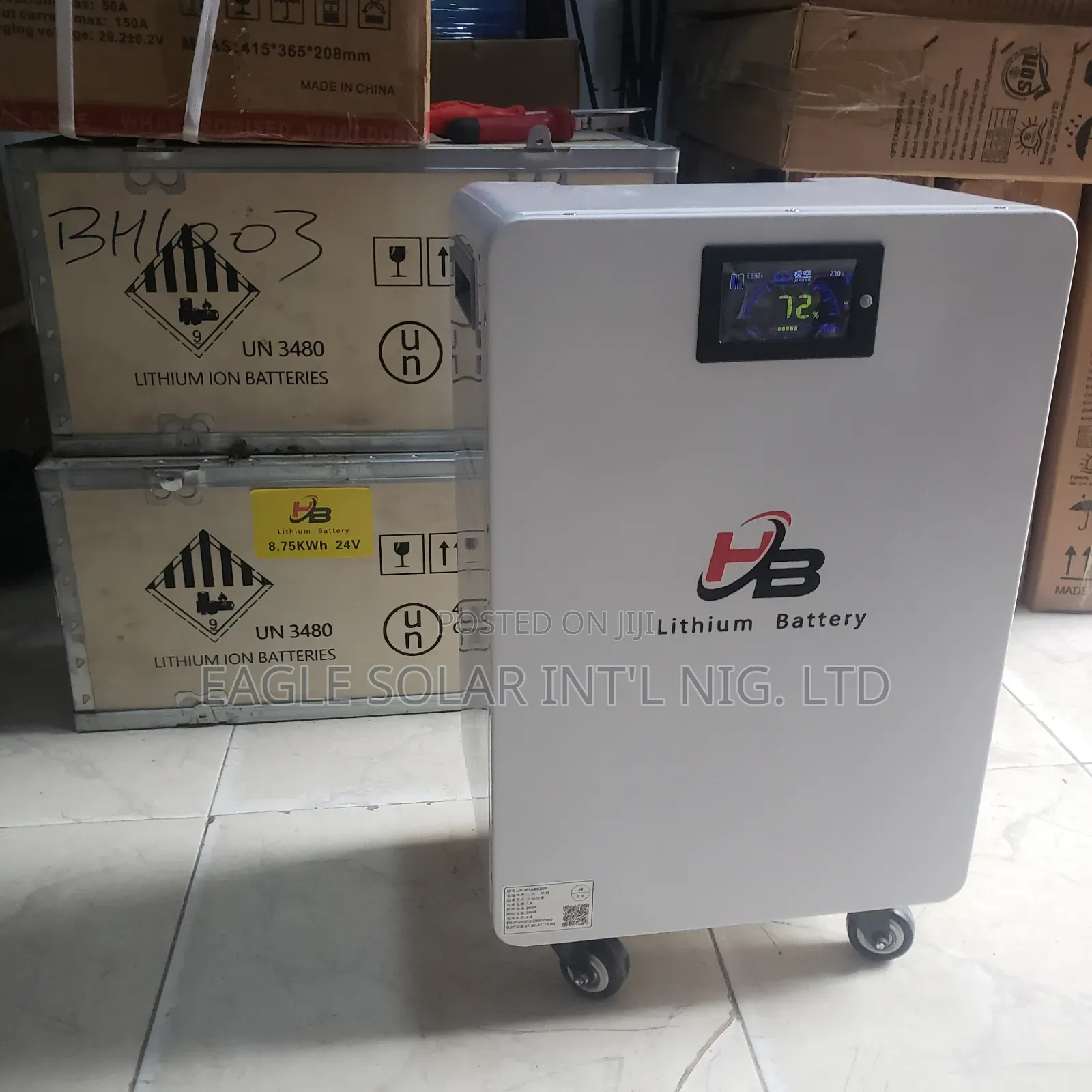 8.75kwh 24v HB Lithium Ion Battery, Very Strong and Reliable.